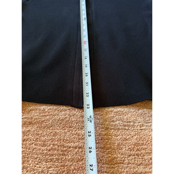 Talbots Petites Black Zip Front Knit Jacket Top Long Sleeve Women’s LP - Picture 6 of 9